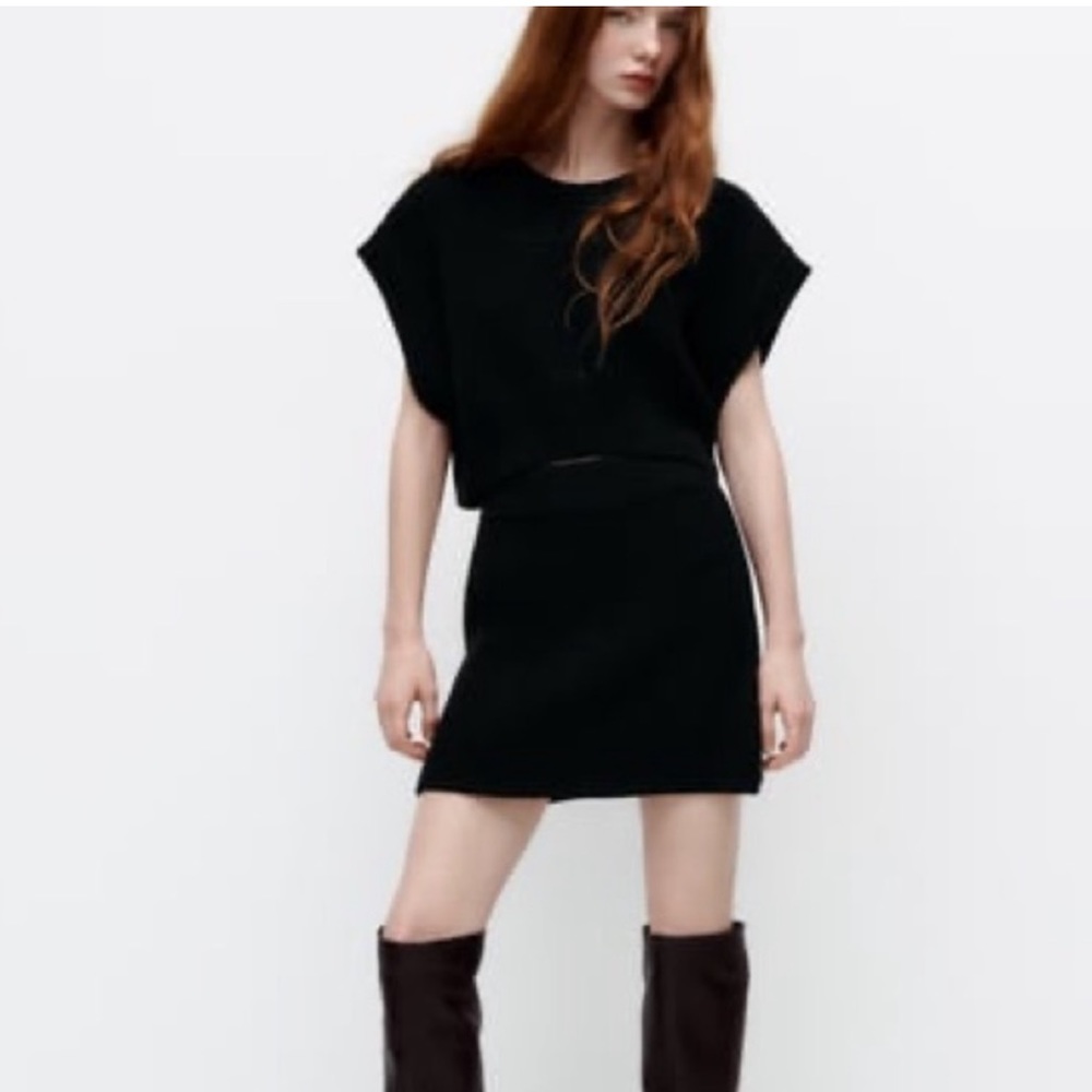 Zara Black Knit Skirt
